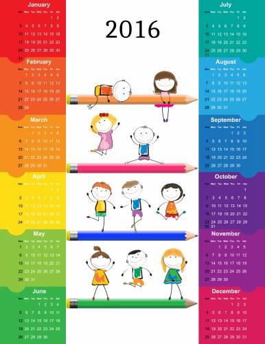 Календарь 2016 детский
