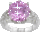 Перстень с розовым камнем